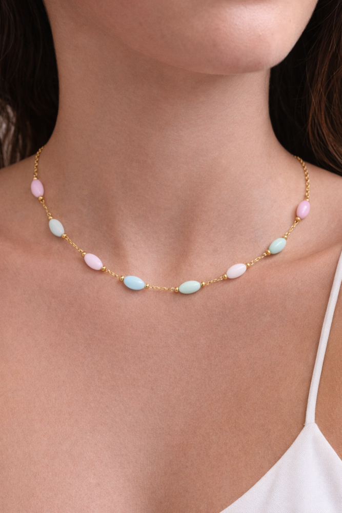 Choker Pedras Coloridas Candy 