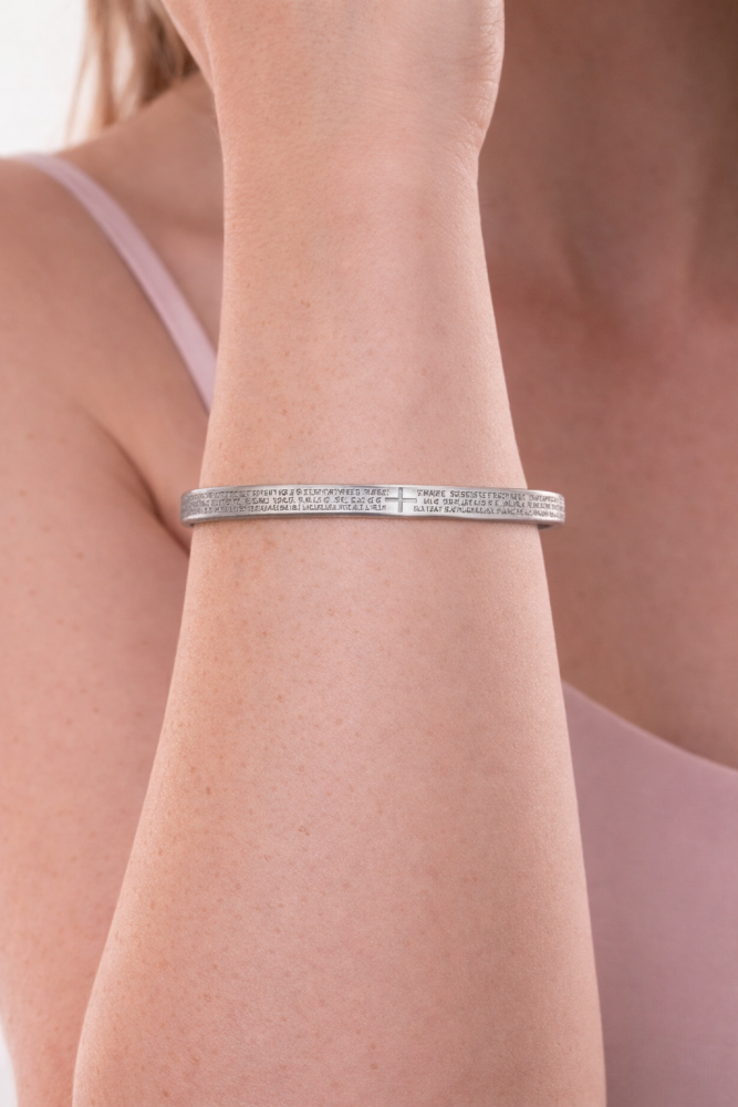 Bracelete Pai Nosso 4mm 